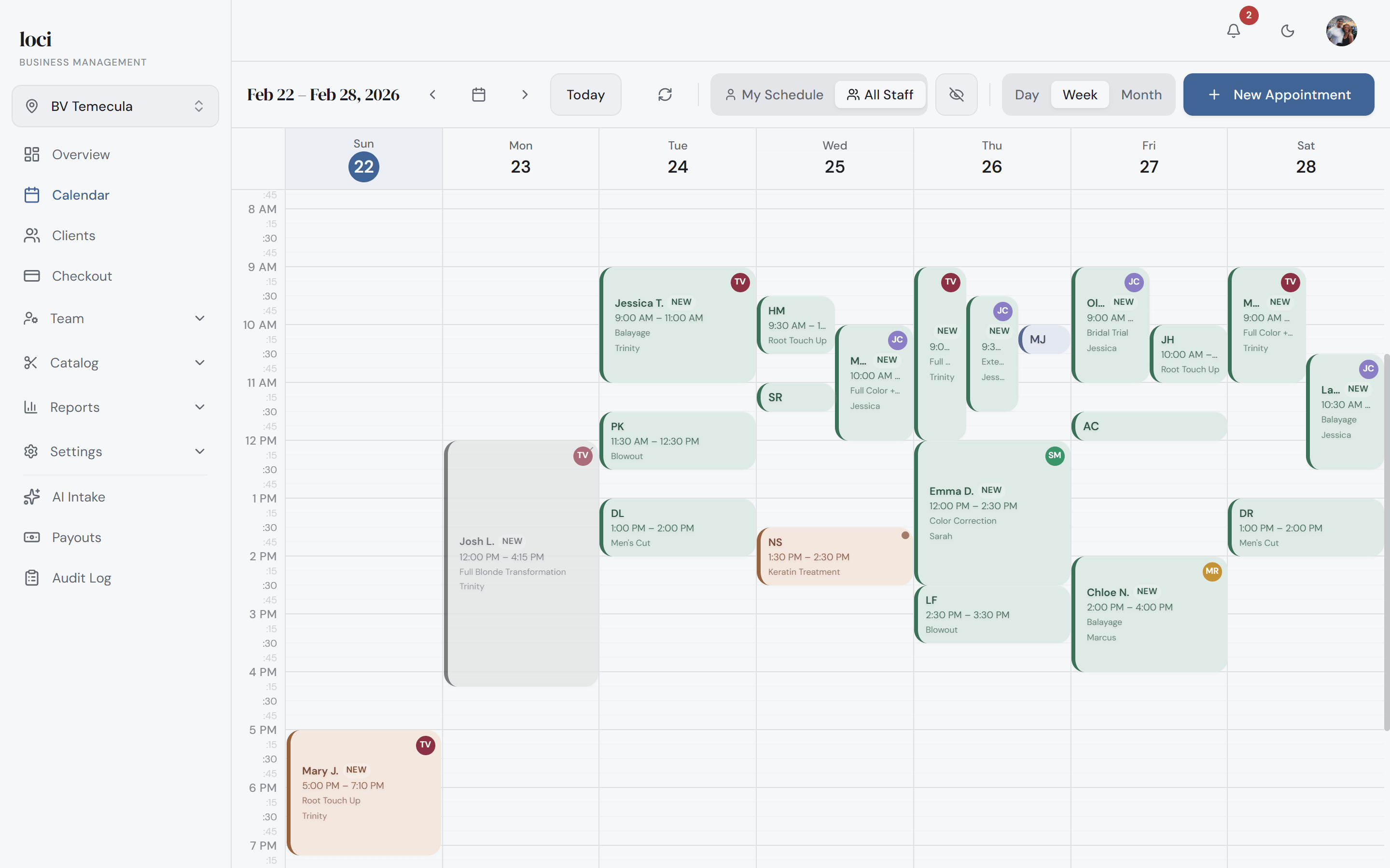 Loci calendar — your whole day at a glance